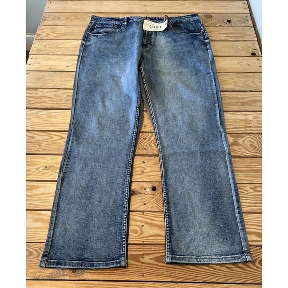 NWT 1897 Weston Bootcut Jeans Size 38x32 Men’s Blue - Picture 1 of 9